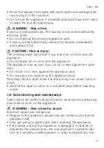 Preview for 9 page of Siemens WT43HVP6DN User Manual And Installation Instructions