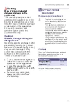 Preview for 11 page of Siemens WT45H207DN Installation And Operating Instructions Manual