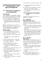 Preview for 41 page of Siemens WT45H2I5DN User Manual And Installation Instructions