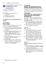 Preview for 14 page of Siemens WT45HV10GC Installation And Operating Instructions Manual