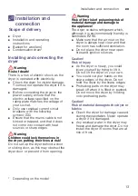 Preview for 13 page of Siemens WT45HVB8DN Installation And Operating Instructions Manual