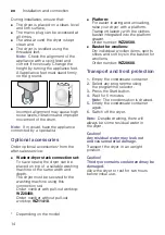 Preview for 14 page of Siemens WT45M232GB Installation And Operating Instruction