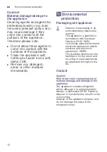 Preview for 12 page of Siemens WT45M260ES Installation And Operating Instructions Manual