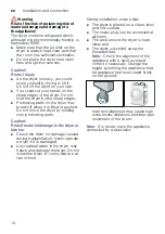 Предварительный просмотр 14 страницы Siemens WT45M28ODN Installation And Operating Instructions Manual