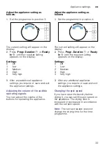 Preview for 33 page of Siemens WT45RV27IL Installation And Operation Instructions Manual