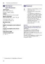 Preview for 46 page of Siemens WT45RV27IL Installation And Operation Instructions Manual