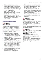 Preview for 11 page of Siemens WT45W510EE Installation And Operating Instructions Manual