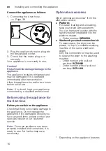 Preview for 16 page of Siemens WT45W510EE Installation And Operating Instructions Manual