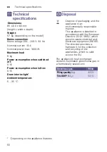 Preview for 50 page of Siemens WT45W510EE Installation And Operating Instructions Manual