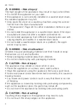 Preview for 6 page of Siemens WT45WTB8DN User Manual And Installation Instructions