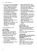 Preview for 10 page of Siemens WT46G4000W Installation And Operating Instructions Manual