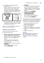 Preview for 13 page of Siemens WT46G400IN Installation And Operating Instructions Manual