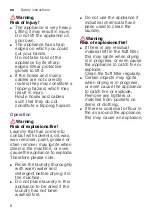 Preview for 8 page of Siemens WT46G401GC Installation And Operating Instructions Manual