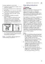 Preview for 15 page of Siemens WT46G402IN Installation And Operating Instructions Manual