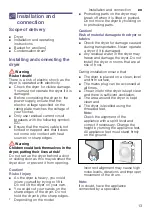 Preview for 13 page of Siemens WT46G491GB Installation And Operating Instructions Manual