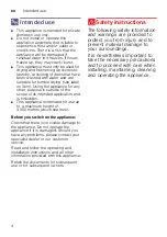 Preview for 4 page of Siemens WT46W491GB Assembly, Installation And Operation Instructions