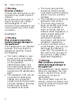 Preview for 6 page of Siemens WT46W491GB Assembly, Installation And Operation Instructions