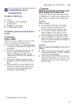 Preview for 13 page of Siemens WT46W491GB Assembly, Installation And Operation Instructions