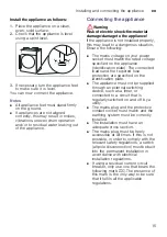 Preview for 15 page of Siemens WT47RTW0DN Installation And Operation Instructions Manual