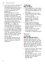 Preview for 8 page of Siemens WT47U6E9DN Installation And Operating Instructions Manual