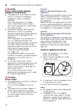 Preview for 14 page of Siemens WT47U6E9DN Installation And Operating Instructions Manual