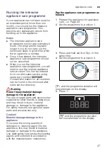 Preview for 47 page of Siemens WT47U6E9DN Installation And Operating Instructions Manual