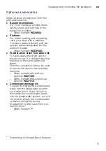 Preview for 17 page of Siemens WT47URH1ES Installation And Operating Instructions Manual