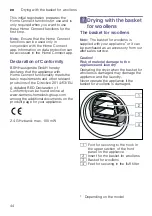 Preview for 44 page of Siemens WT47URH1ES Installation And Operating Instructions Manual