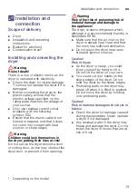 Preview for 13 page of Siemens WT47W4E9DN Installation And Operating Instructions Manual