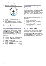 Preview for 18 page of Siemens WT47W540ZA Installation And Operating Instructions Manual