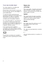 Preview for 2 page of Siemens WT47W541BY Installation And Operating Instructions Manual