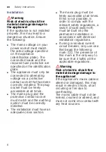 Preview for 6 page of Siemens WT47W568DN Installation And Operating Instructions Manual