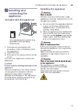 Preview for 13 page of Siemens WT47W568GR Installation And Operating Instructions Manual