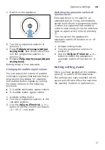 Preview for 17 page of Siemens WT47W568GR Installation And Operating Instructions Manual