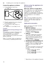 Preview for 16 page of Siemens WT47W590CS Installation And Operating Instructions Manual