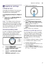 Preview for 17 page of Siemens WT47W590CS Installation And Operating Instructions Manual