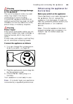 Preview for 15 page of Siemens WT47W590GB Installation And Operation Instructions Manual