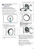 Предварительный просмотр 27 страницы Siemens WT47XKH1GC Installation And Operating Instructions Manual