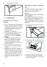 Предварительный просмотр 42 страницы Siemens WT47XKH1GC Installation And Operating Instructions Manual