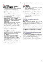 Preview for 15 page of Siemens WT47XMH1EU Installation And Operating Instructions Manual