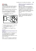 Preview for 17 page of Siemens WT47XMH1EU Installation And Operating Instructions Manual