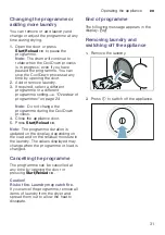 Preview for 31 page of Siemens WT47XMH1EU Installation And Operating Instructions Manual