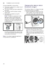 Preview for 16 page of Siemens WT47Y7691W Installation And Operating Instructions Manual