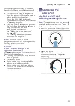 Preview for 33 page of Siemens WT48XEH9GB Installation And Operating Instructions Manual