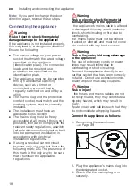 Preview for 18 page of Siemens WT4HXEL9DN Installation And Operating Instructions Manual