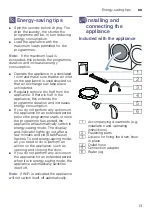 Preview for 13 page of Siemens WT4HXKE9DN Installation And Operating Instructions Manual