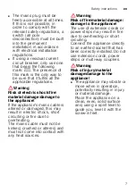 Preview for 7 page of Siemens WT4HY849DN Installation And Operating Instructions Manual