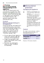 Preview for 12 page of Siemens WT4HY849DN Installation And Operating Instructions Manual