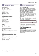 Preview for 47 page of Siemens WT4HY849DN Installation And Operating Instructions Manual