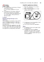 Preview for 15 page of Siemens WT7W466SZA Installation And Operating Instructions Manual